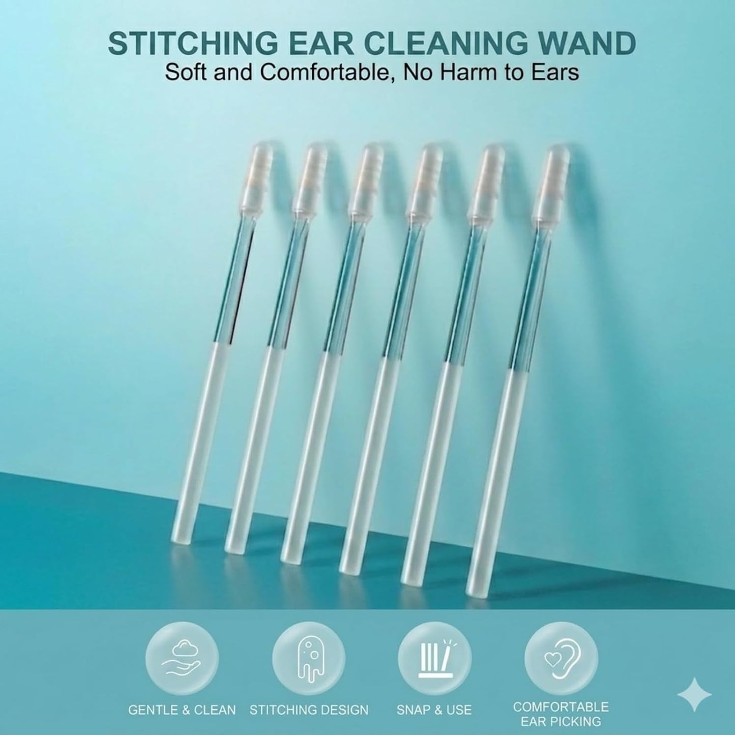 24PCS Enhanced Adhesive Ear Digging Sticks for Children & Adults