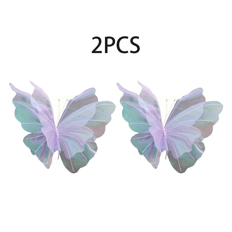 2PCS Large Gradient Butterfly Decorations