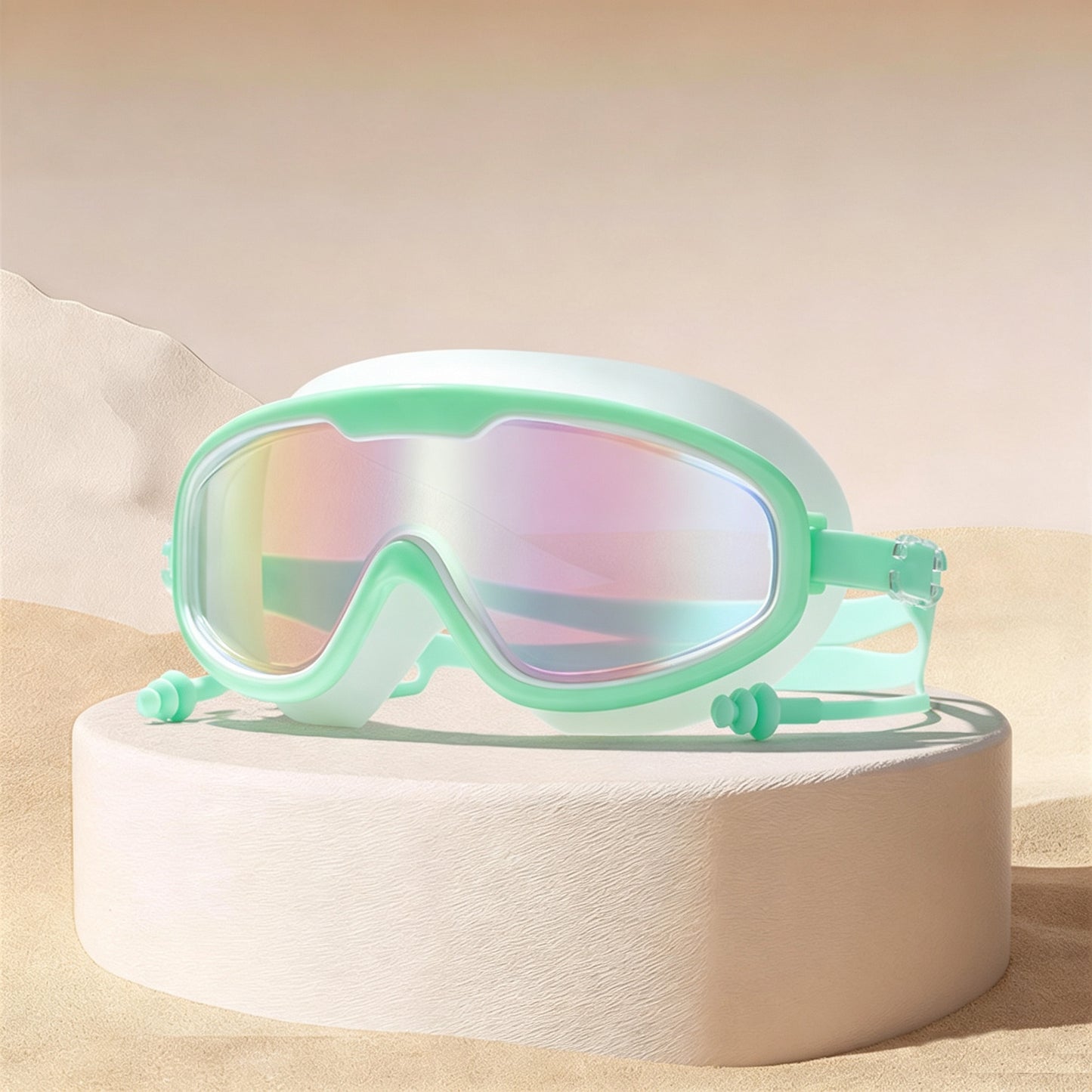 Adult Large Swim Goggles, Wide View, Anti Fog UV Protection & No Leak Design
