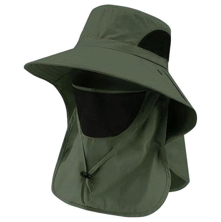 Sun Hats with Neck Flap for Men Women UV Protection Fishing UPF 50+Breathable Wide Brim Bucket