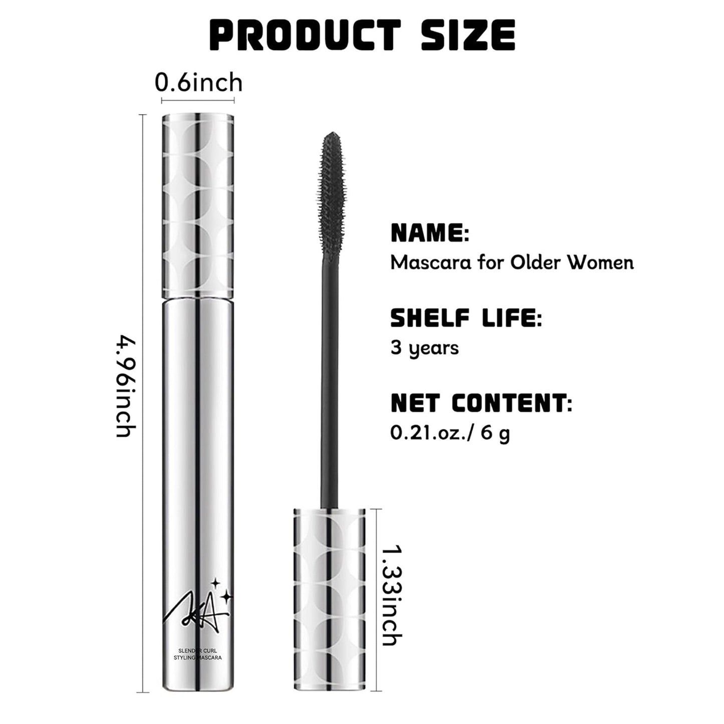 2Pack Waterproof Mascara for Long-Lasting 24-Hour Thick & Well-Defined Lashes