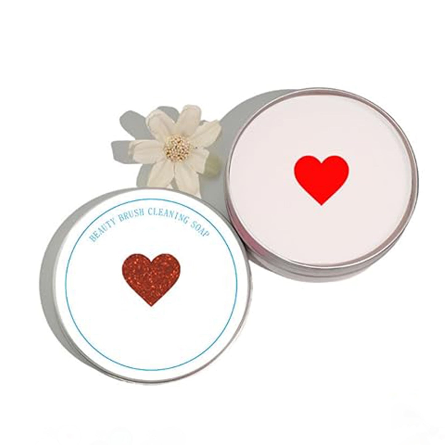Makeup Brush Cleaner Soap with Silicone Cleaning Pad