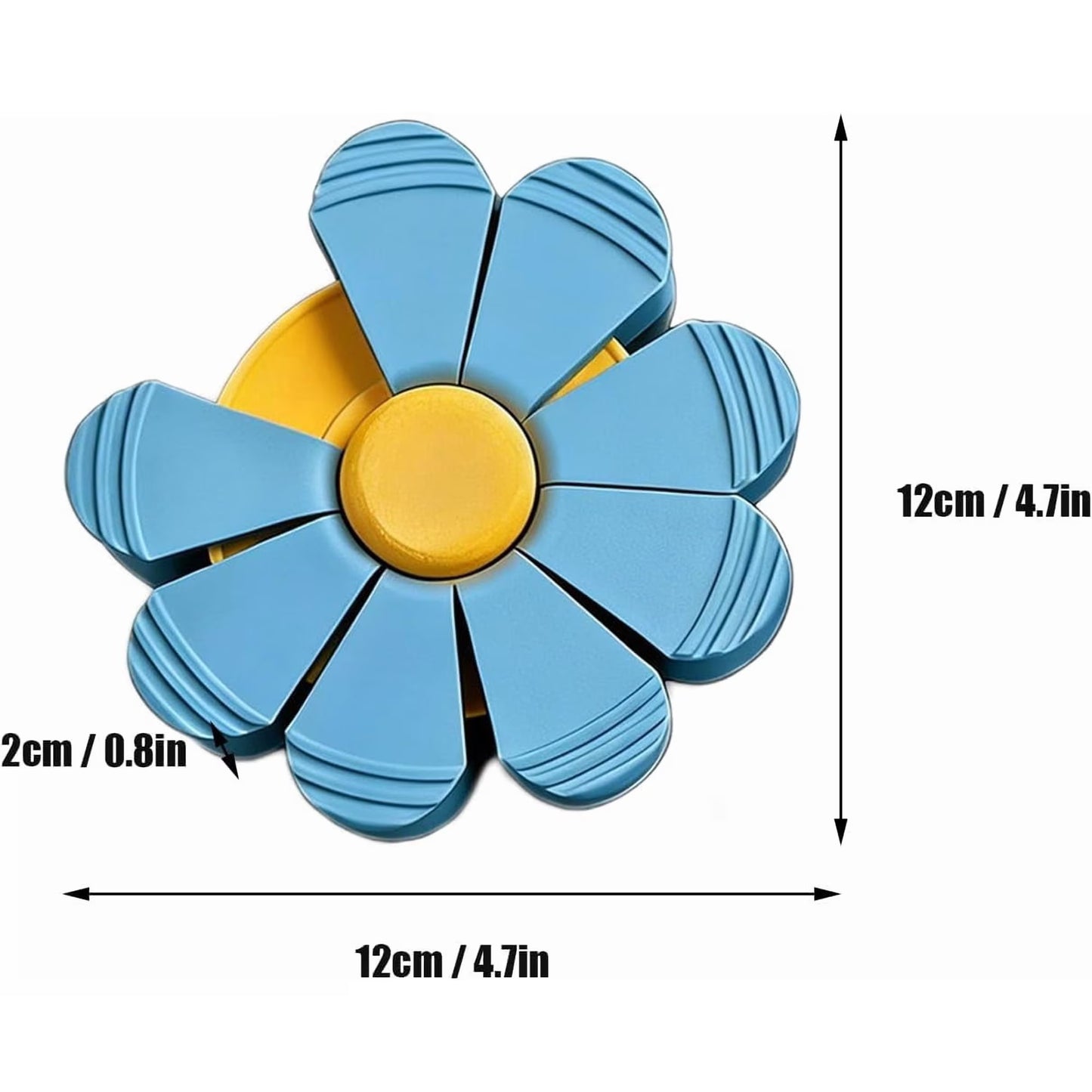 Magnetic Flower with Petal Clips, 2-in-1 Multi-use 3D Printed Plastic Flower Bag Chip