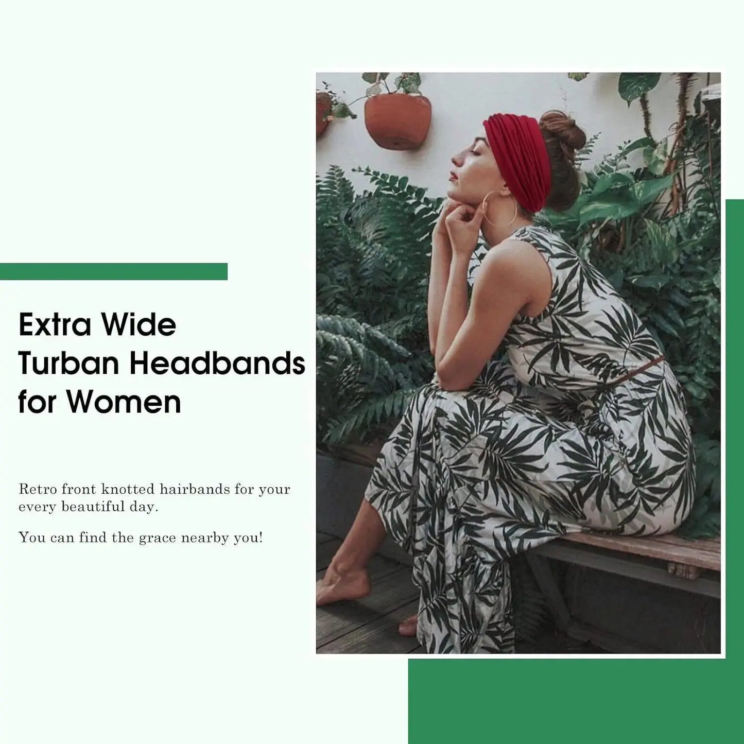 Bohemian Style Wide Headband Set for Women