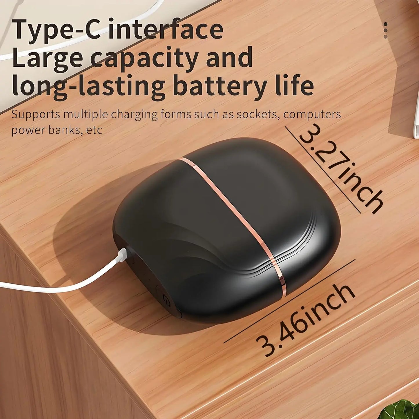 Rechargeable Wireless Portable Hair Straightener Brush