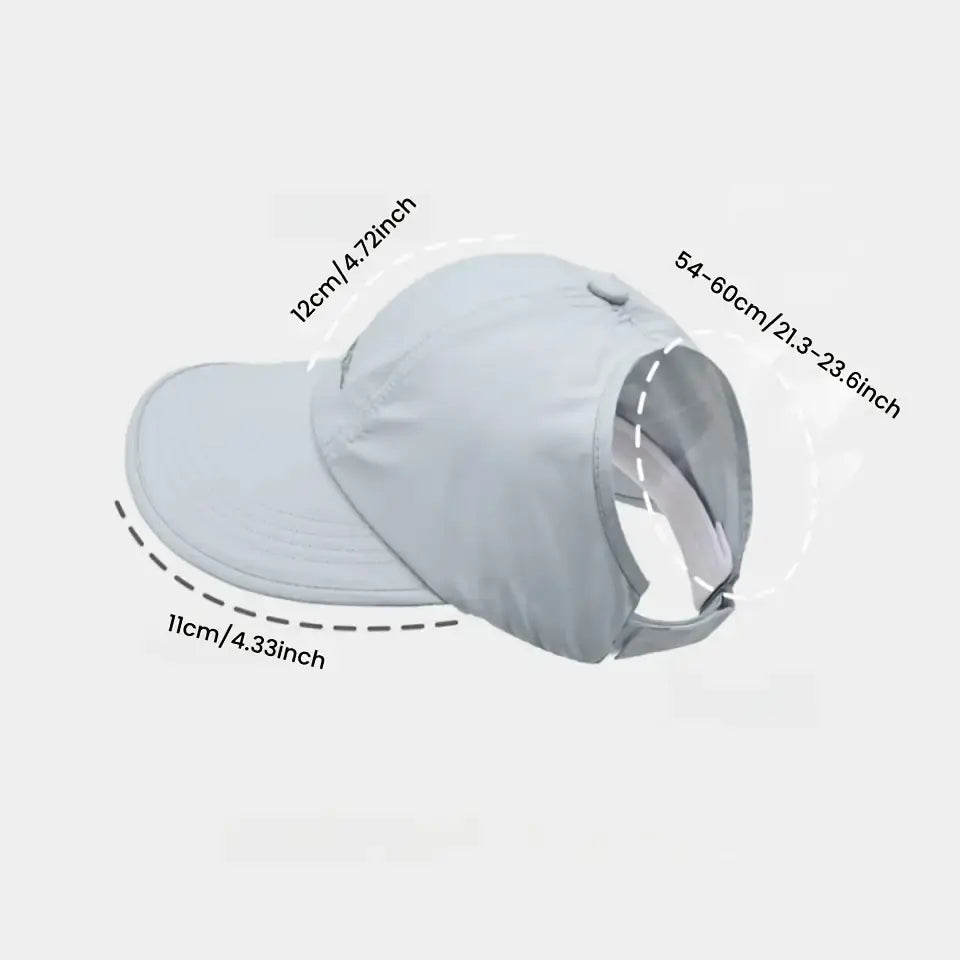 2-Pack UPF Sun Protection Baseball Hat - Lightweight, Adjustable Velcro Closure, Wide Brim Outdoor Sports Hat