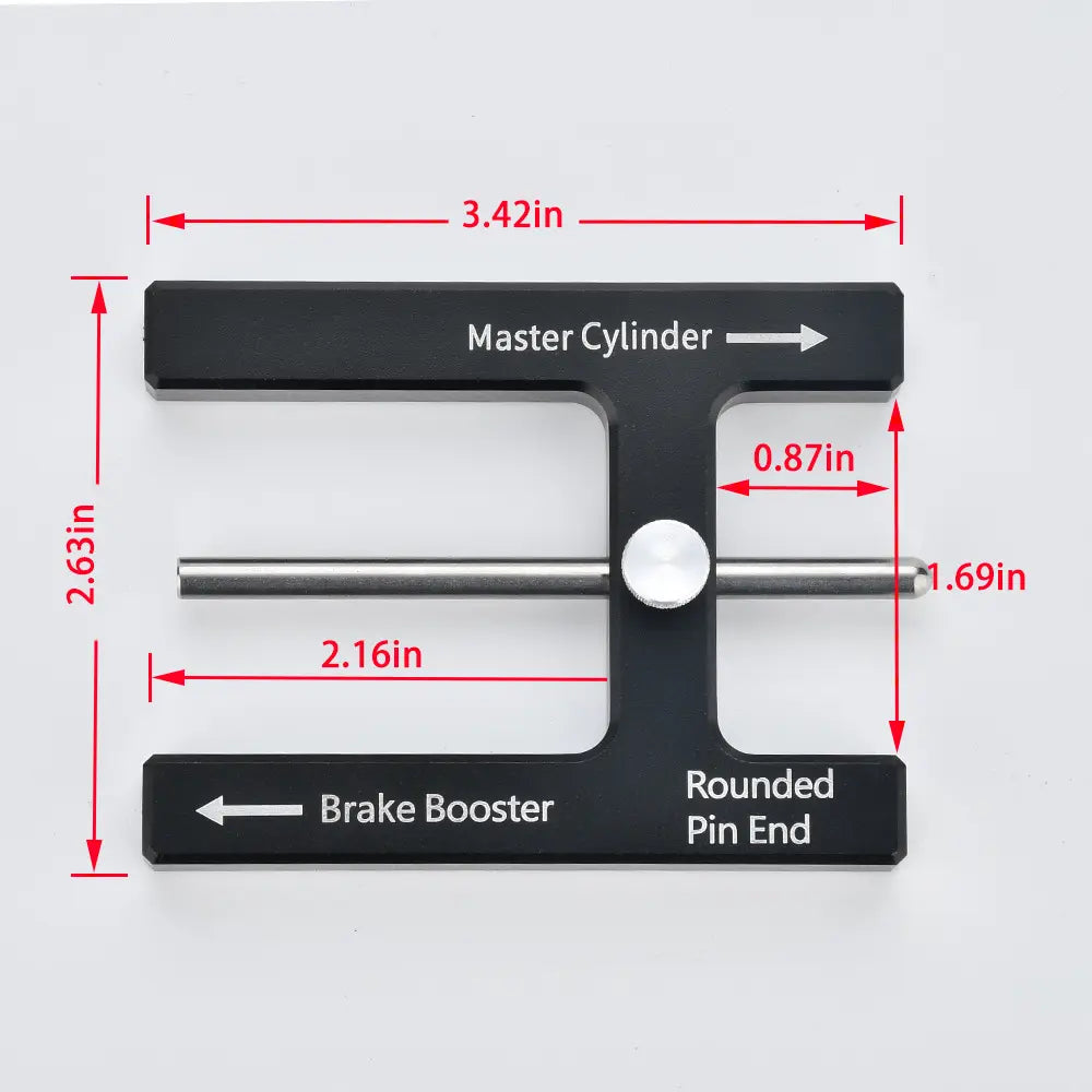 Brake Booster Adjustment Tool – Magnetic Push Rod Gauge for Master Cylinder & Brake