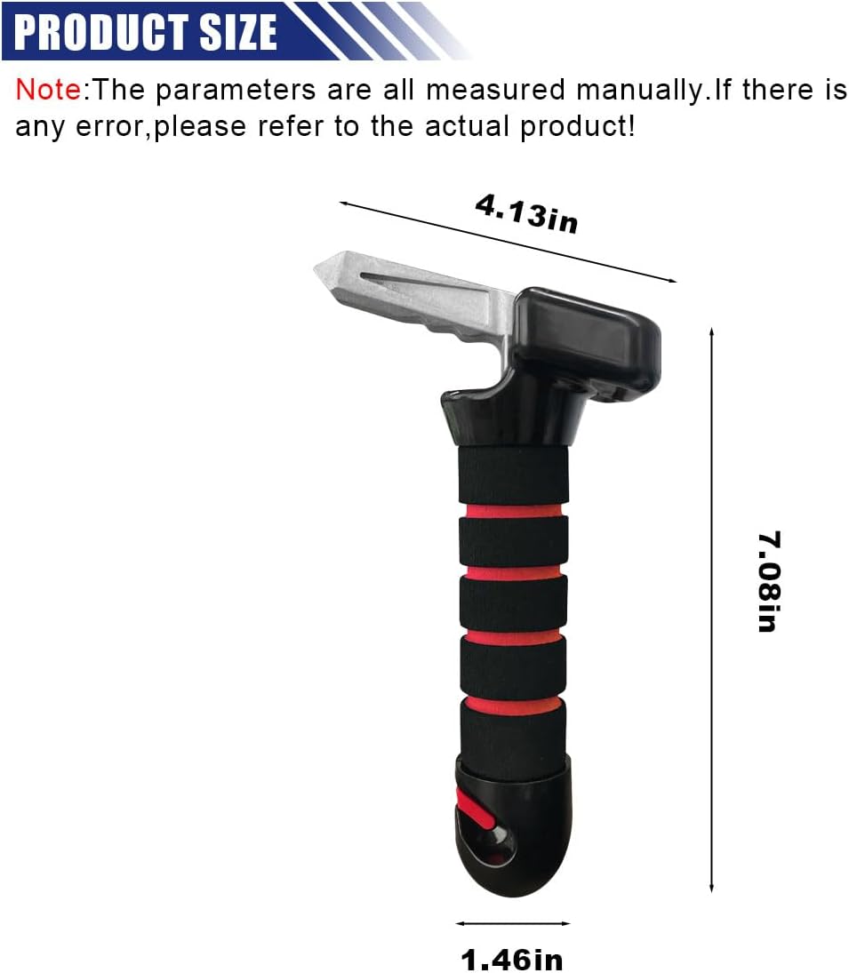 3 in 1 Car Door Handle for Elderly, Seatbelt Cutter and Window Breaker Car Door Latch Handle