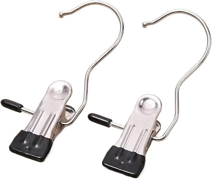 20Pcs Multifunction Stainless Steel Clothes Clip Laundry Hook