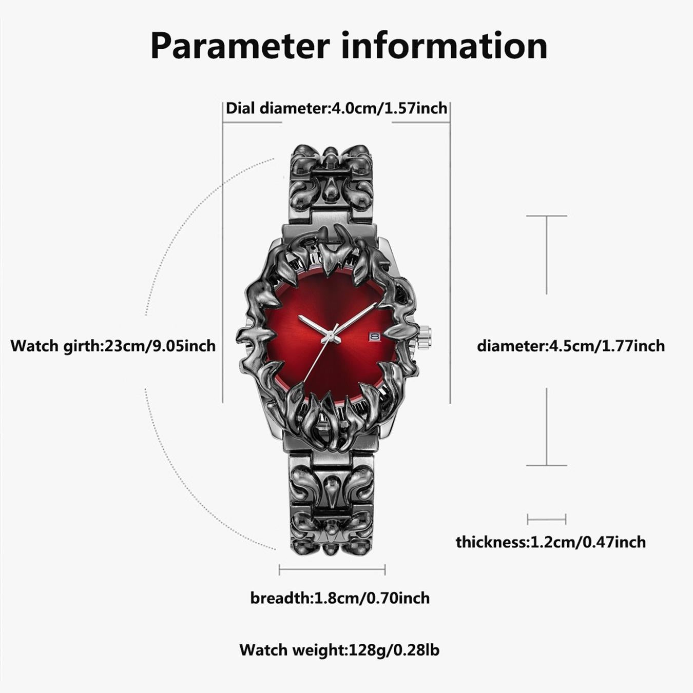Fashion Vintage Wristwatch Casual Gothic Steampunk Quartz Watches