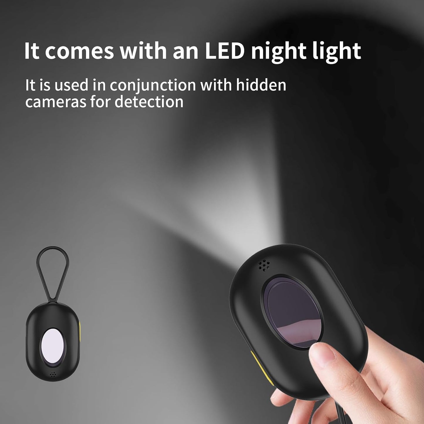 Anti-Spy Camera Detector & Hidden Insect Detector,Vibration Alarm and LED Flashlight Rechargeable