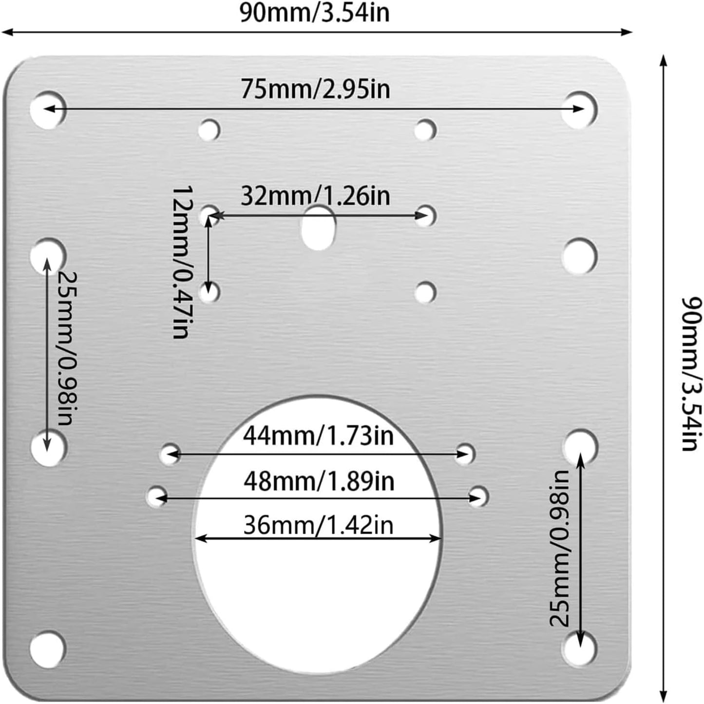 6 Sets Hinge Repair Plate Kitchen Cabinet Door Hinge Installation Plate