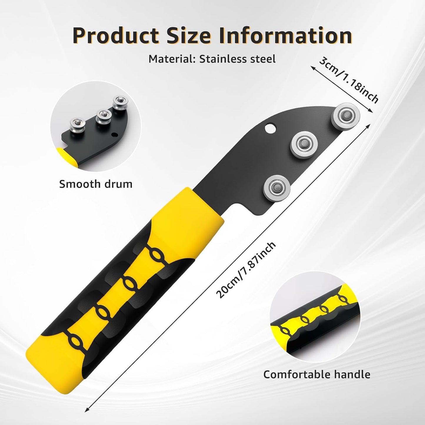 Stainless Steel Cable Straightener Tool - Professional Manual Untwisting & Bending Device for Electricians, HVAC & Telecom Projects