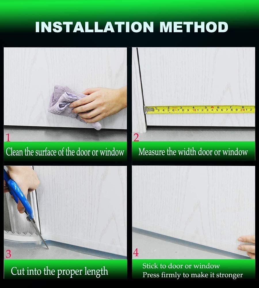 3 Pack Weather Stripping Door Bottom Seal Strip