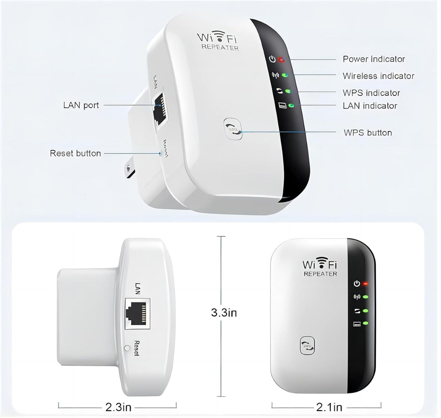 High-penetration Wireless Wifi Signal Extender
