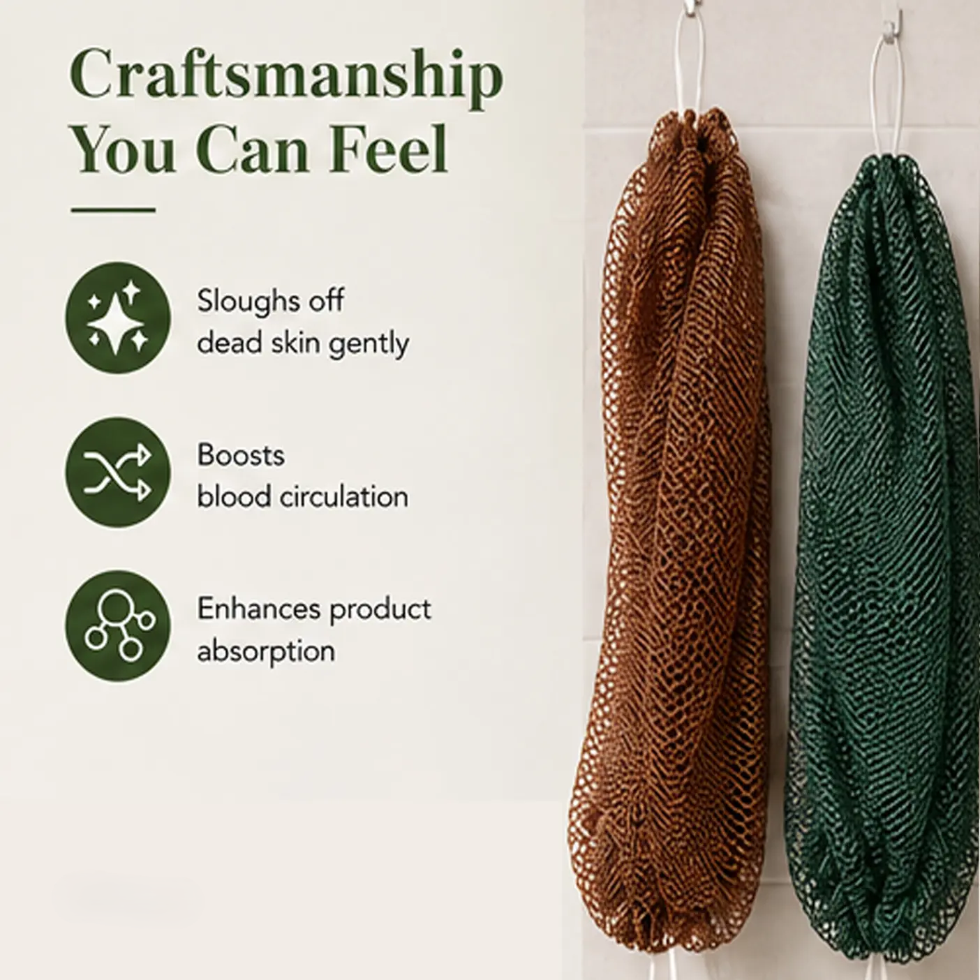 Authentic African Exfoliating Net Bath Sponge