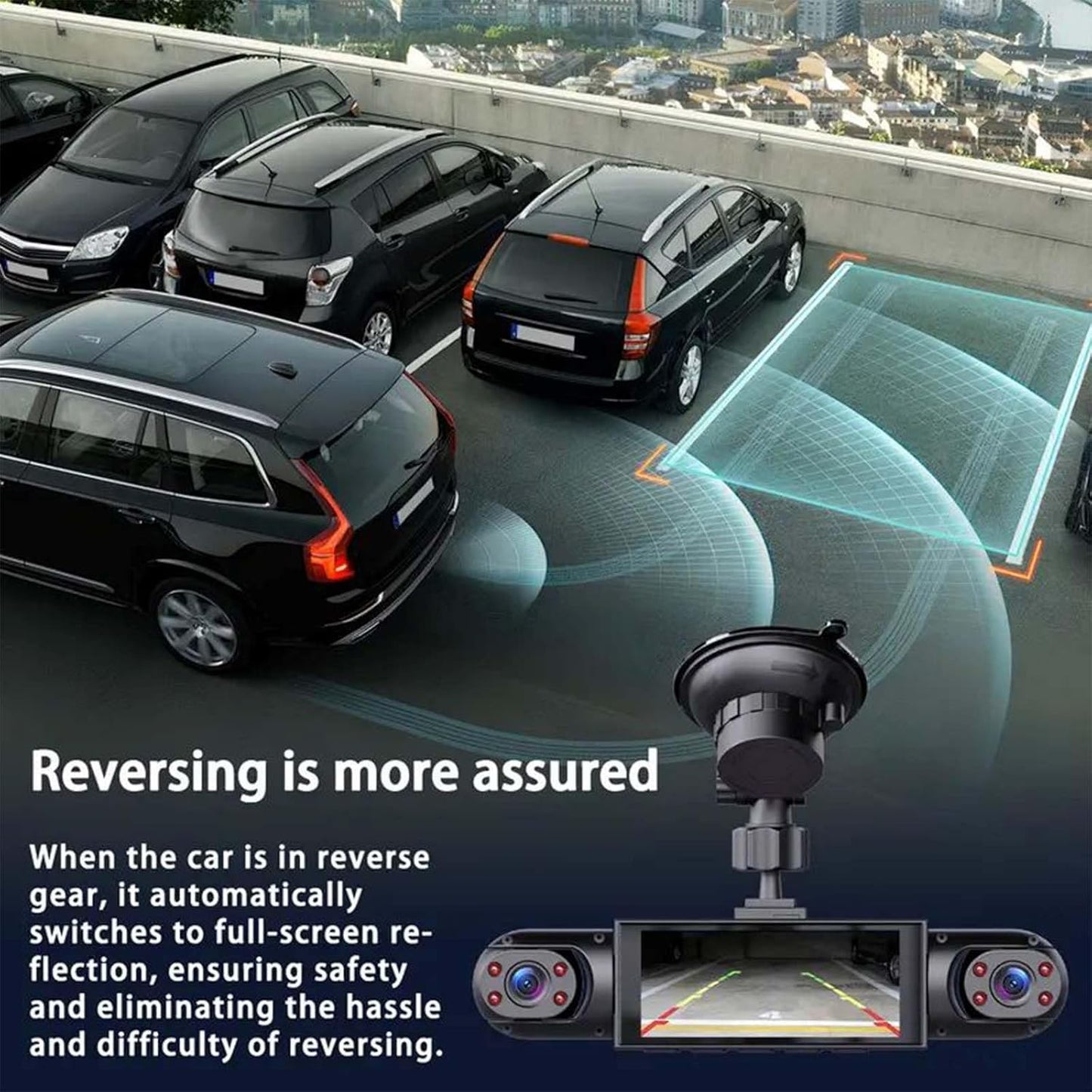 Full View Car Dashcam System - 360° 4 Channel Dash