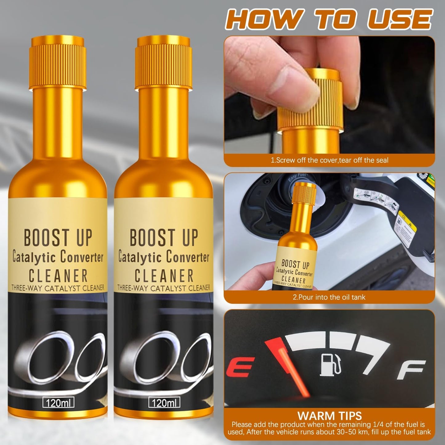 2Pack Catalytic Converter Cleaner Auto Fuel System Treatment