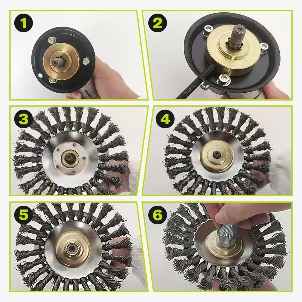 Universal Unbreakable Steel Wired Trimmer Blade Head