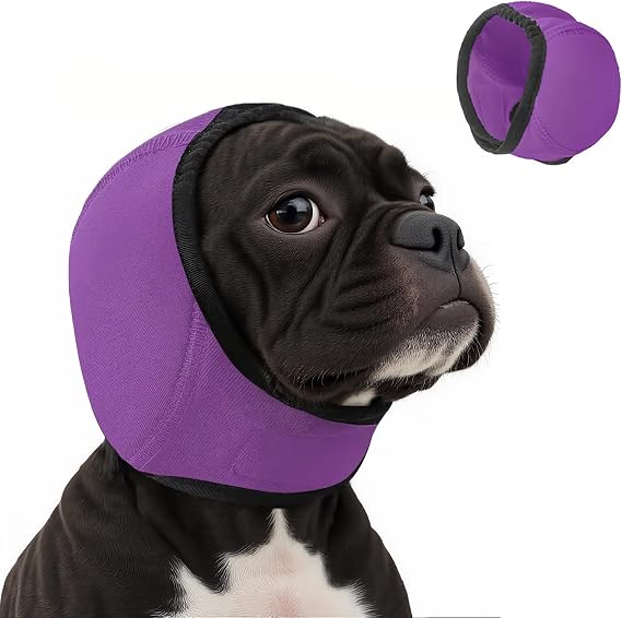 Dog Ear Muffs Noise Protection, Calming,Stress-Reducing, Comfortable for Firework, Grooming, Thunderstorms, Swimming, Bathing,