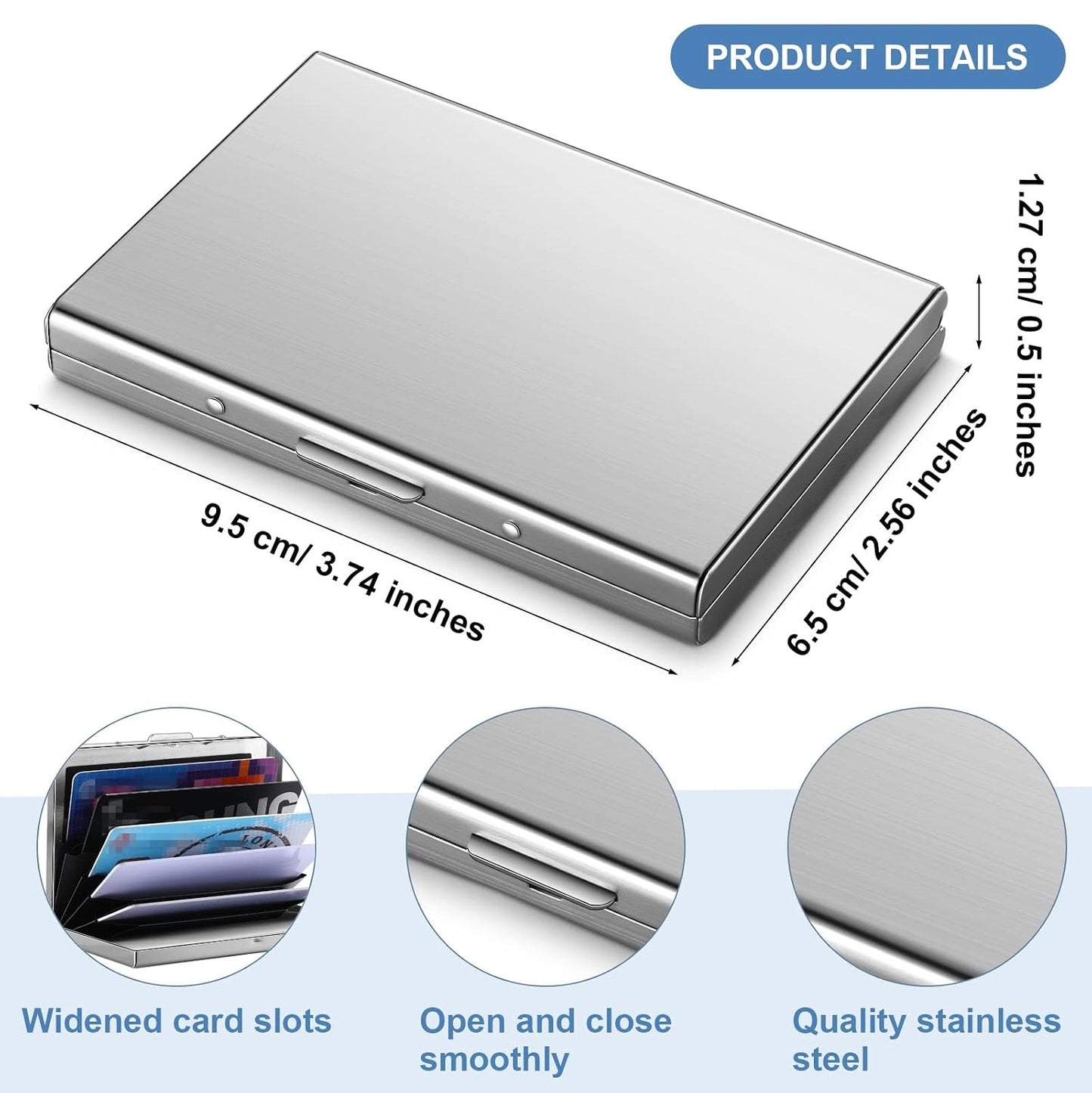 RFID Credit Card Holder Stainless Steel Credit Card Wallet