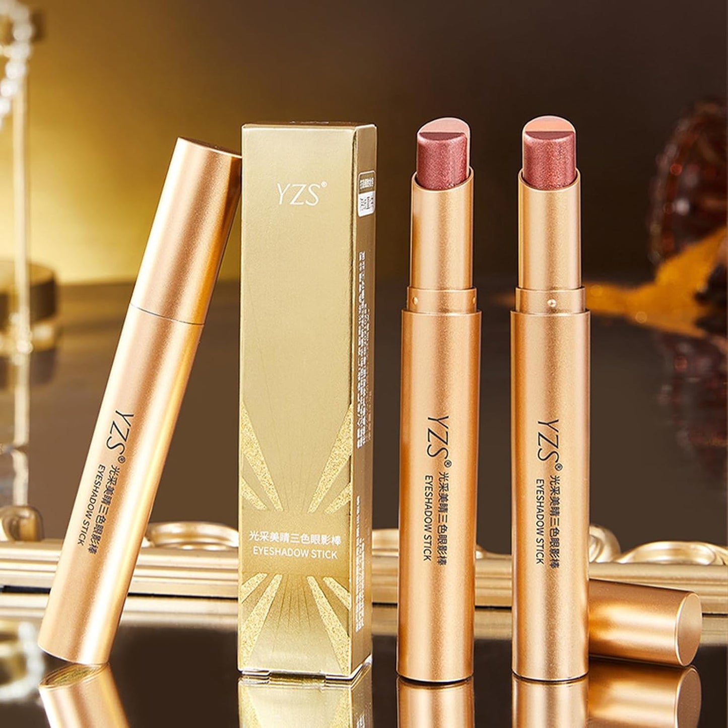 4Pcs/Set 3 Color Waterproof Long-lasting Gradient Eyeshadow Stick