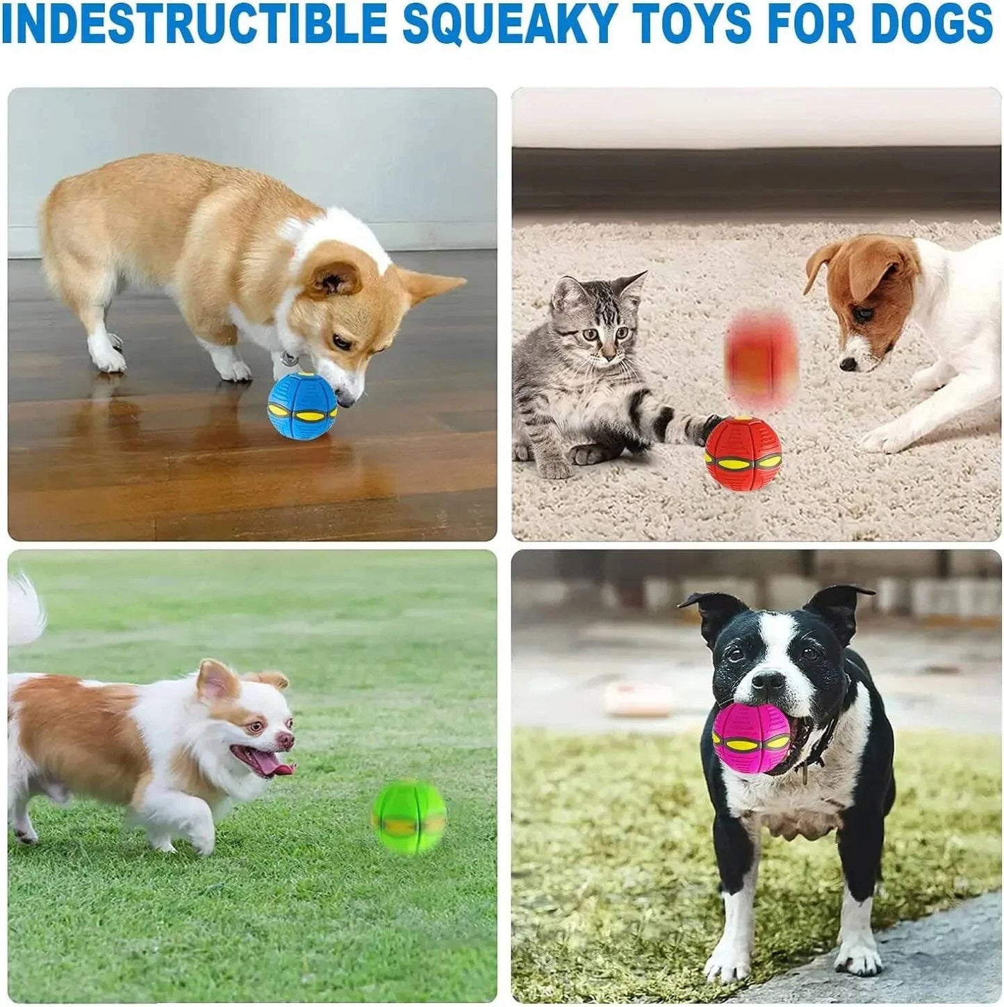 Interactive Magic Flying Saucer Ball Funny Pet Toy Outdoor Dog Training Toy