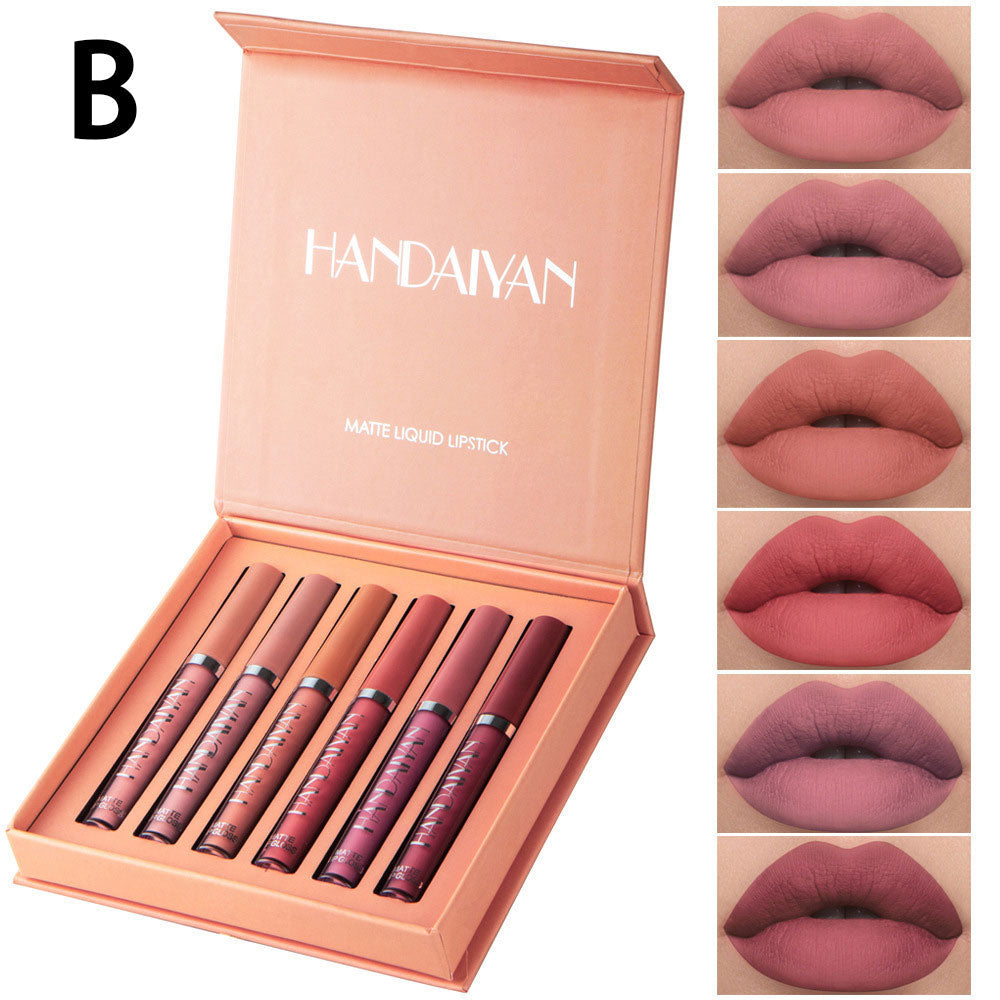 Matte Liquid Lipstick Makeup Set - Matte liquid Long-Lasting Wear Lip Gloss