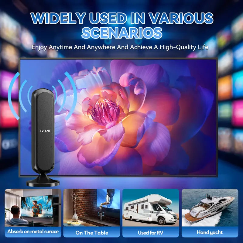HIDB TV Antenna Digital for Smart TV HD Antena Indoor 4K 360° Signal