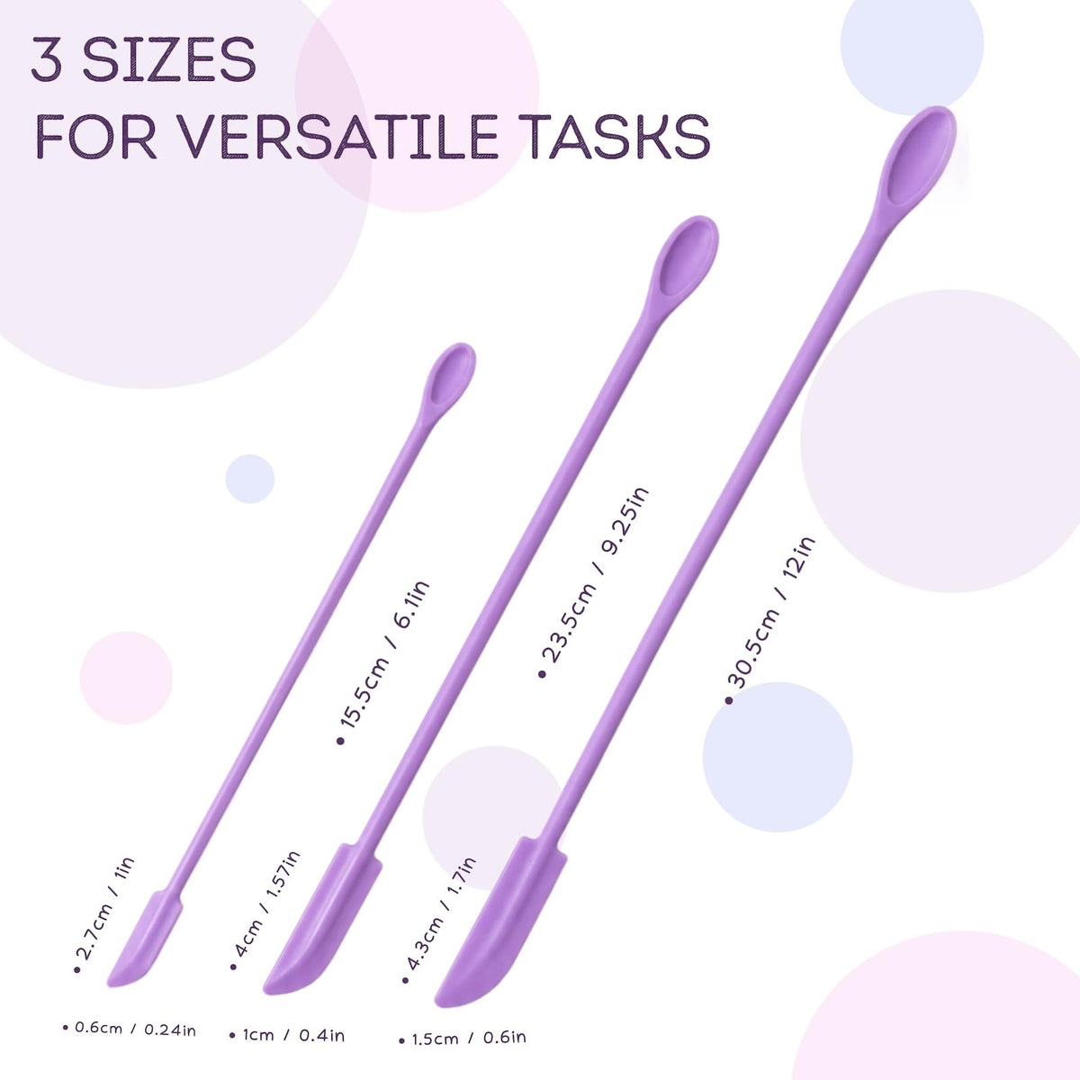 6 Pack Silicone Makeup Spatula Set, Mini Cosmetic Cream Scraper Tools