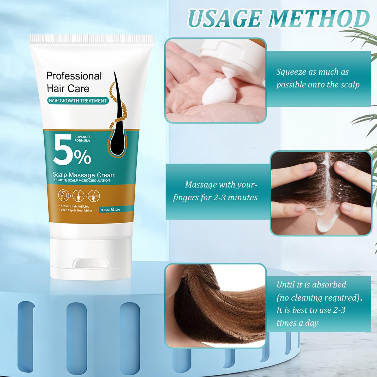 5% Minoxidil Hair Growth Scalp Massage Cream