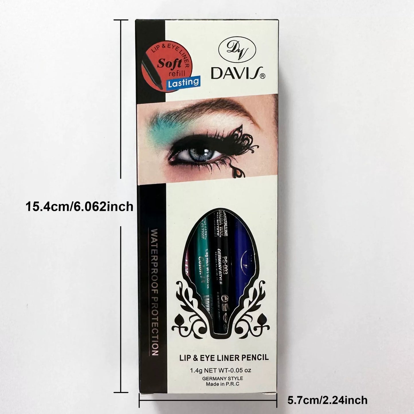12 Color Eyeliner Shades Pen - High Color Pearl Gloss Finish