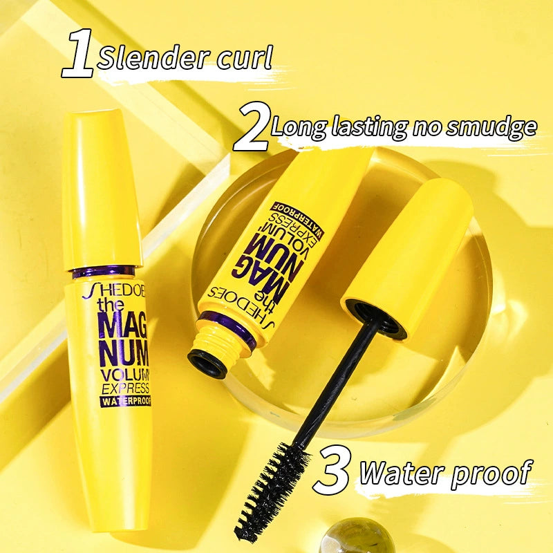 Eyelash Mascara Makeup Kit Long Lasting Mascara Cosmetic Make Waterproof Eye Black Up Professional Natural