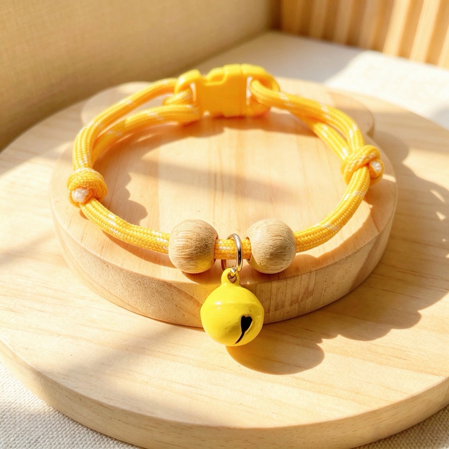 Camphor Wood Adjustable Pet Collar - Repels Mosquitoes, Fleas, And Lice.