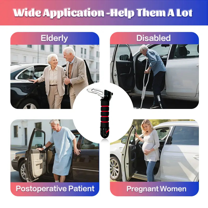 3-in-1 Lightweight Aluminum Car Handle Assist Kit