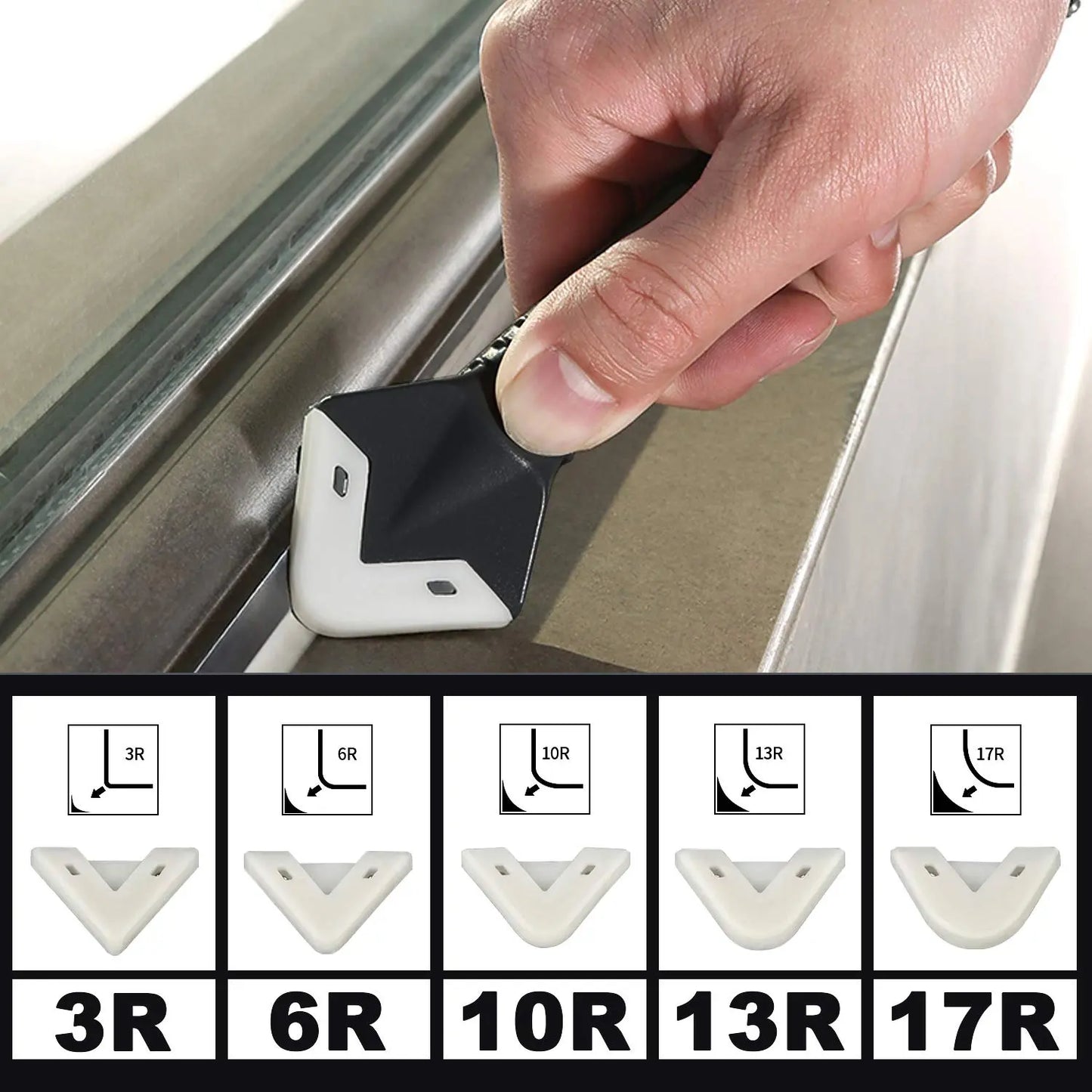 Pre-Mixed Mold-Resistant Glue-Based Tile Adhesive & Tile Grouting Tool Set