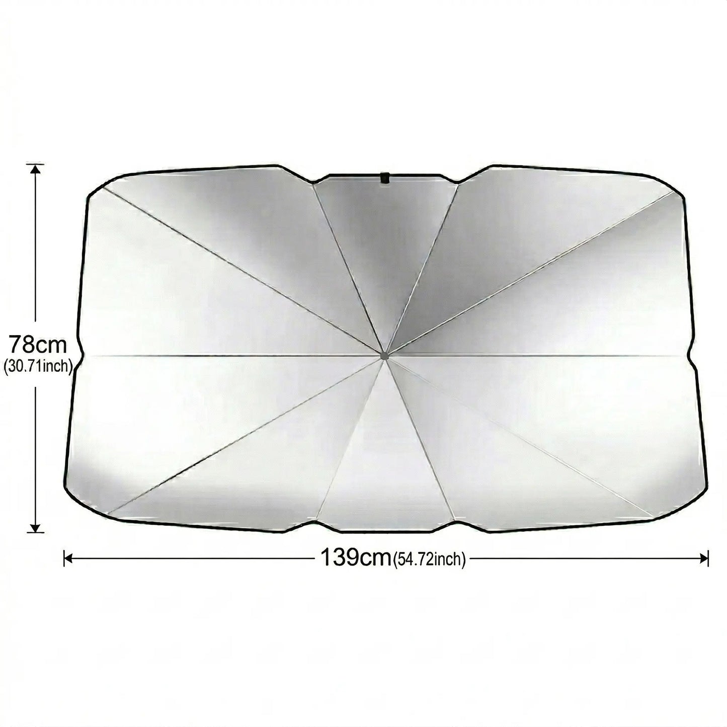 Universal Full-coverage UV-protective Automotive Windshield Sunshade