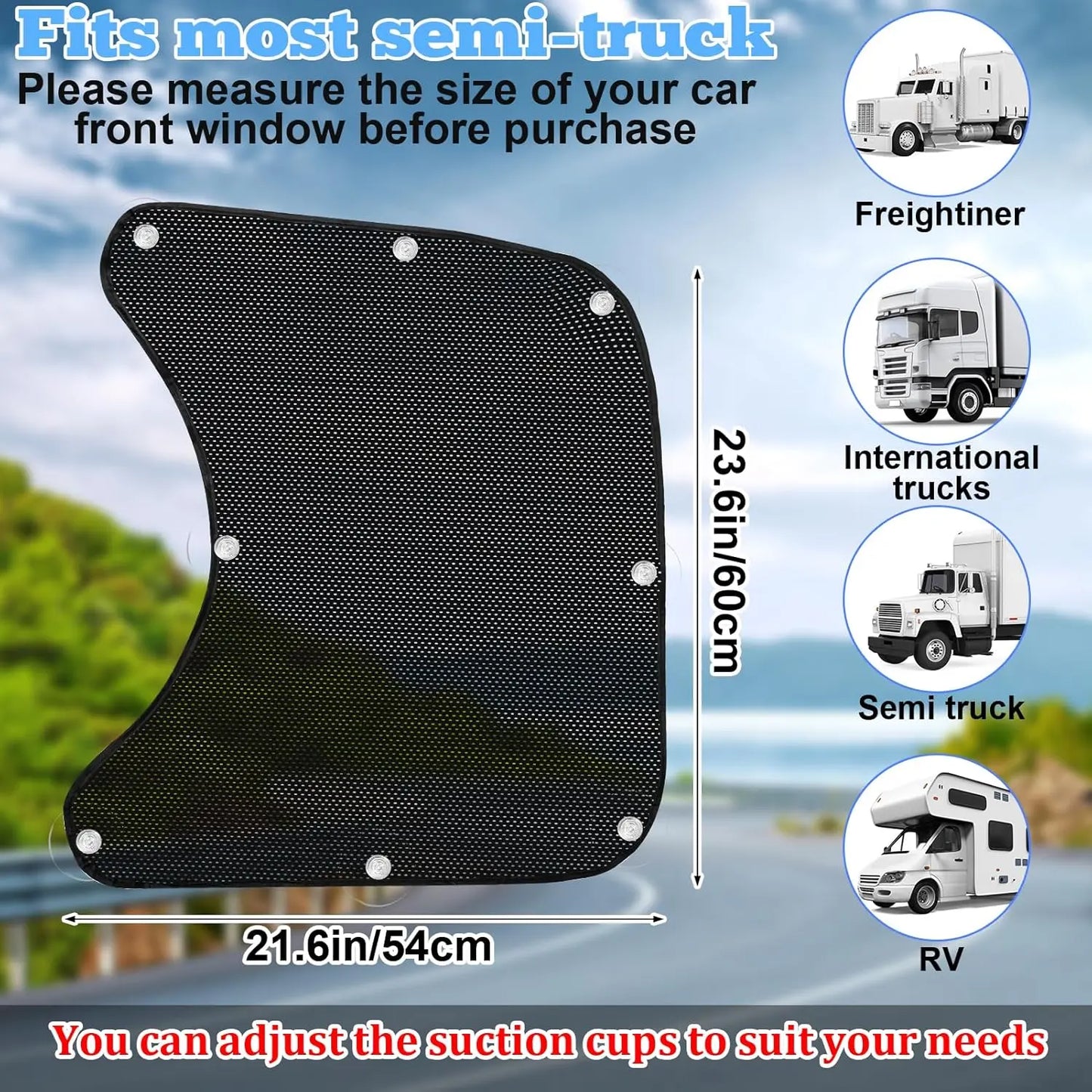 UV Protective Car Side Window Sunshade with Suction Cup