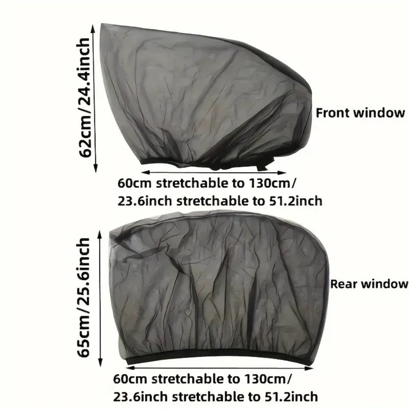 4-Piece Car Window Sunshade Set, Front & Rear Privacy Screens for Car & SUV