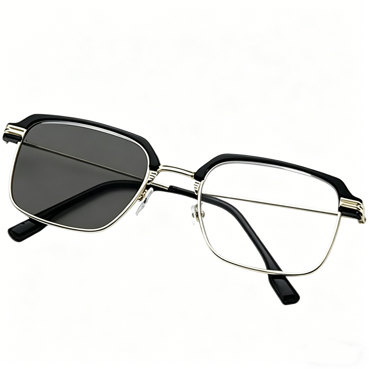 Modern Minimalist Smart-Zoom Reading Glasses UV Color-Changing & Blue Blocking Lens, Ultra-Light Metal Build