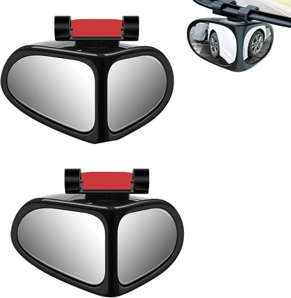 2PCS Car Blind Spot Mirror, 360 Degrees Panoramic Adjustable Wide-angle Mirror