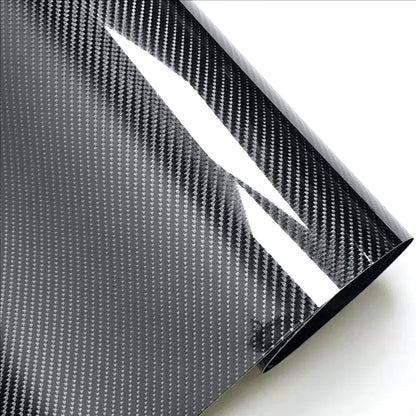 6D Carbon Fiber Viny Wrap Roll Self Adhesive Film, Bubble Free Air Release Technology DIY Wrap Film 11.81 x 39.37 in