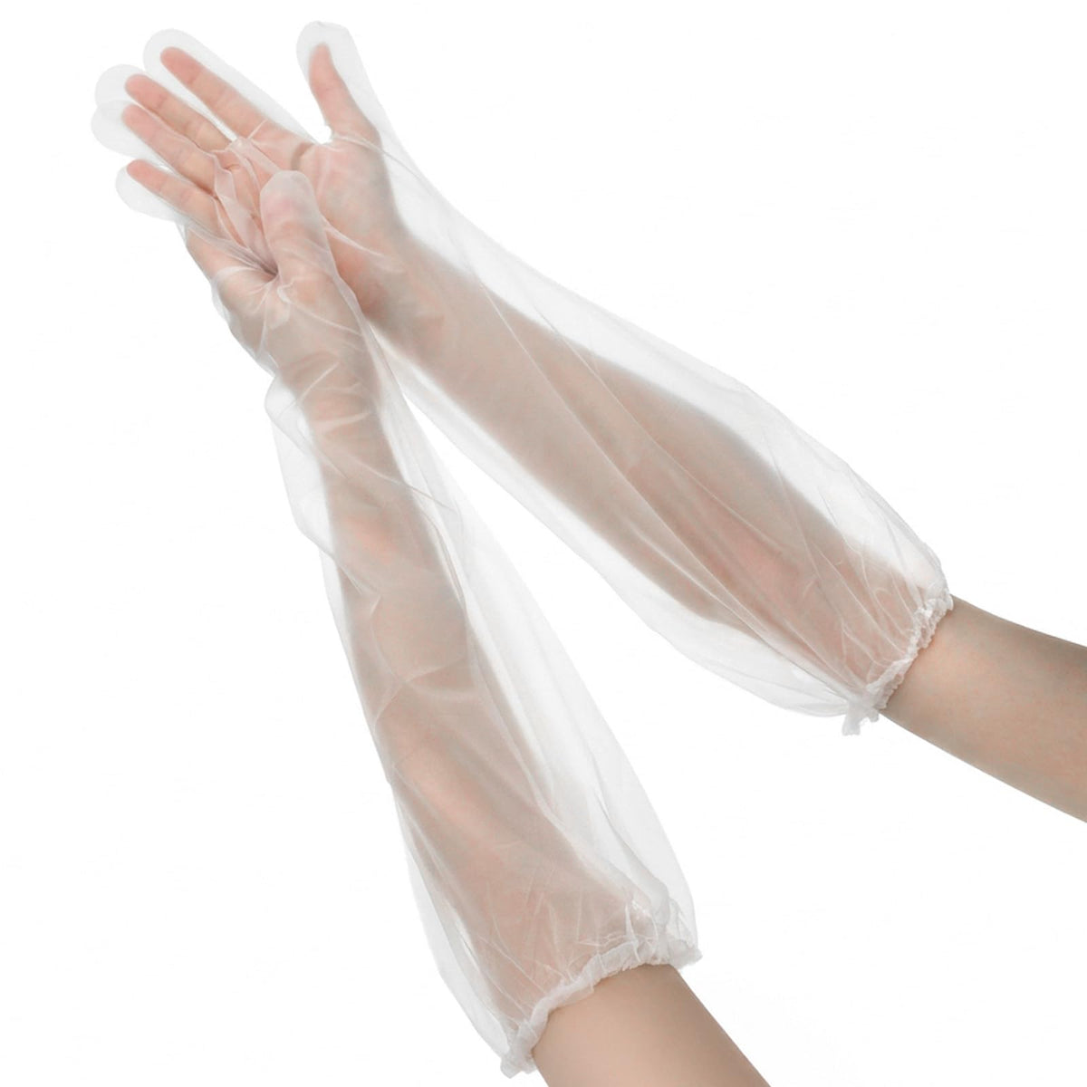 20Pcs Long Sleeve Reusable Protective Rubber Gloves Food-grade for Household Duties