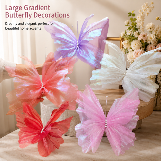 2PCS Large Gradient Butterfly Decorations