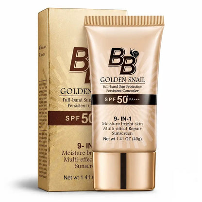 Snail Mucin BB Cream High-Coverage Oil-Control Matte Moisturizer Waterproof SPF-Infused