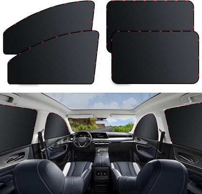 Car Sunshade and Privacy Curtain, Full Blackout Car Window Shades