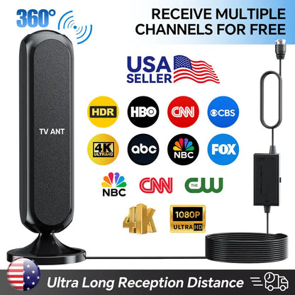 HIDB TV Antenna Digital for Smart TV HD Antena Indoor 4K 360° Signal