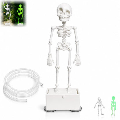 Luminous Dancing Skeleton Aquarium Bubbler Halloween Fish Tank Ornament