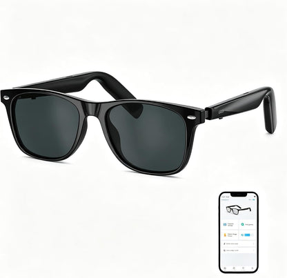 Smart Music Glasses,Polarized UV Protection,Anti Blue Light Lens