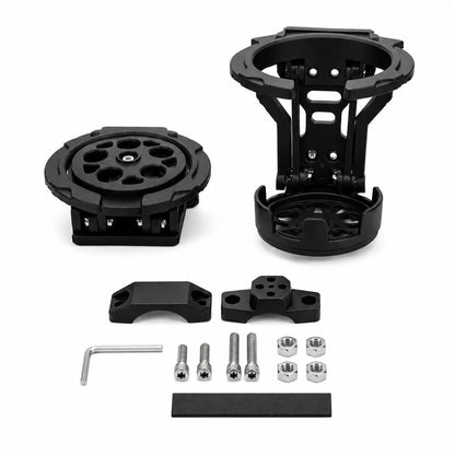 Motorcycle Cup Holder Handlebar Ergonomic Foldable 360 Degree Rotating